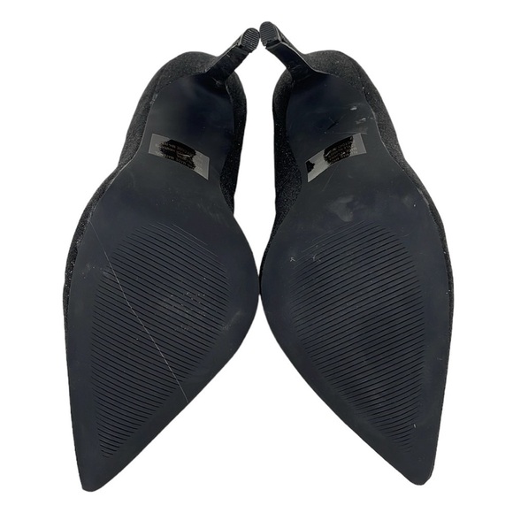 Wild Rose Heels Women's 7 Black Sparkles Hanna Pumps Shoes Pointed Toe - Picture 5 of 15